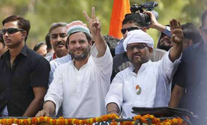 in pics rahul gandhi s tit for tat roadshow in varanasi