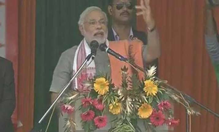 in pics narendra modi s guwahati rally