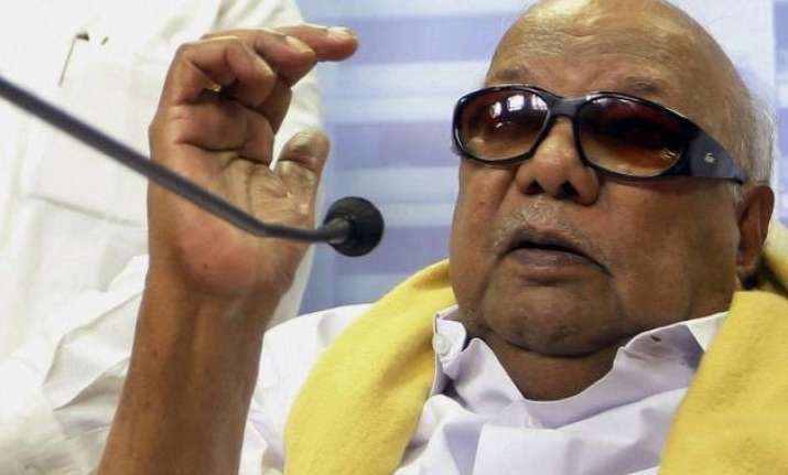 dmk chief karunanidhi praises son stalin refutes claims of