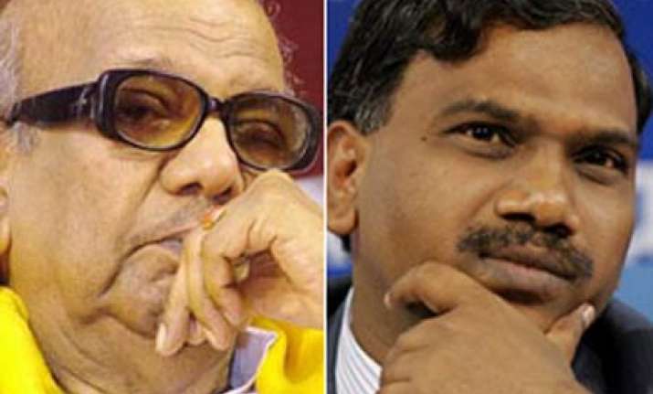 karuna stands by raja resignation to allow par proceedings