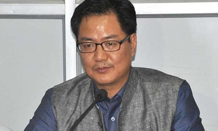 kiren rijiju condemns killing of 8 security personnel in