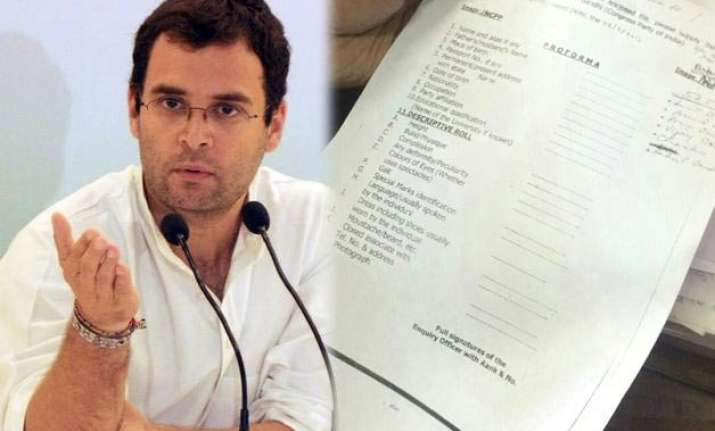 rahul gandhi kindly fill up this form for delhi police