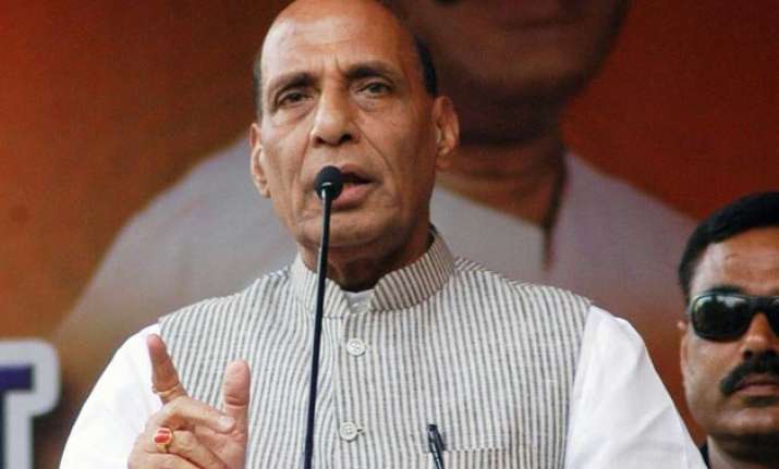 stop meddling in india s affairs rajnath singh to pakistan