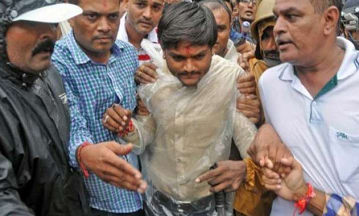 hardik patel in detention protests at few places in gujarat