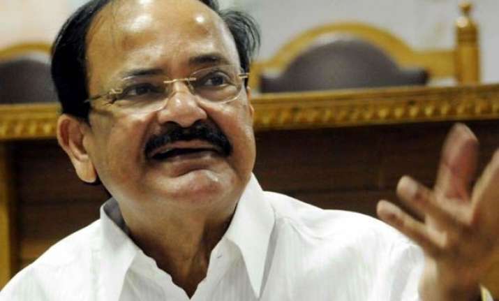 ready to face consequences on land bill venkaiah naidu