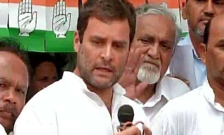 rahul gandhi gives narendra modi govt 0 out of 10