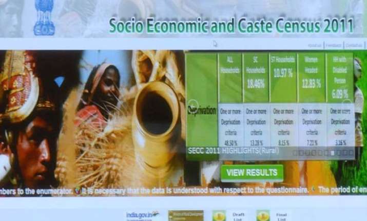 government releases socio economic and caste census