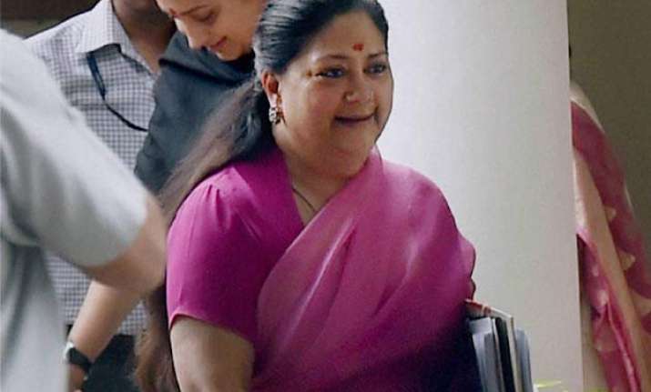 bjp decides to brazen it out over raje sushma chouhan issues