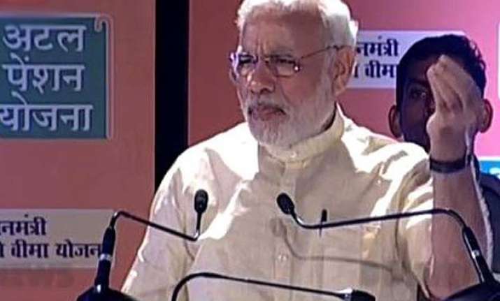 pm modi launches 3 social security schemes