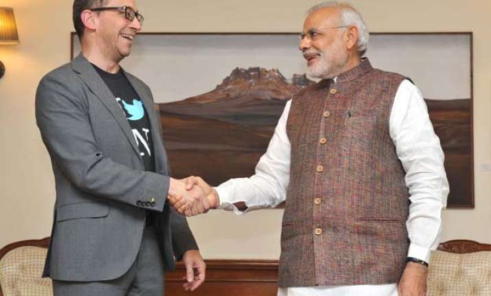 pm modi meets twitter ceo urges site to help promote india