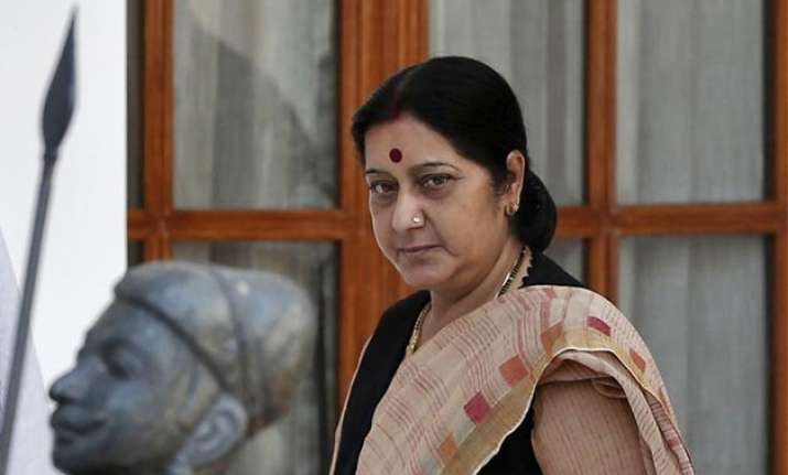 sushma swaraj meets families of 11 indians detained in