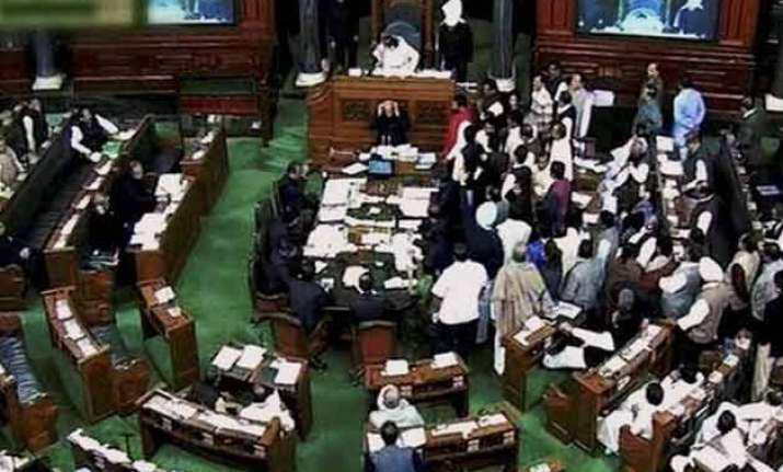 lok sabha disrupted over giriraj singh s remark against