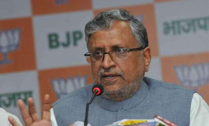 sushil modi dares nitish kumar to prove his claim of