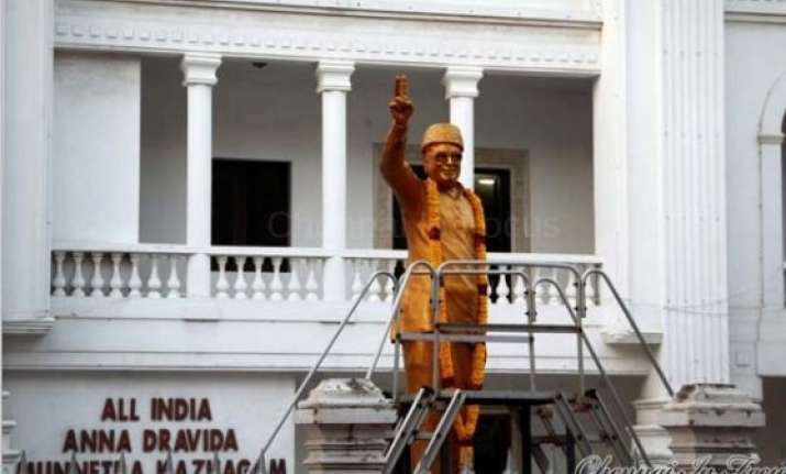 muted anniversary celebrations await aiadmk