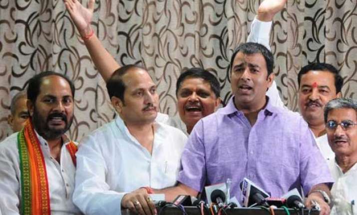 bjp mla sangeet som accuses akhilesh yadav of giving