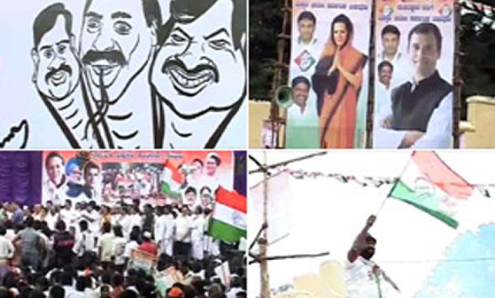 congress padayatra ends party holds rally in bellary