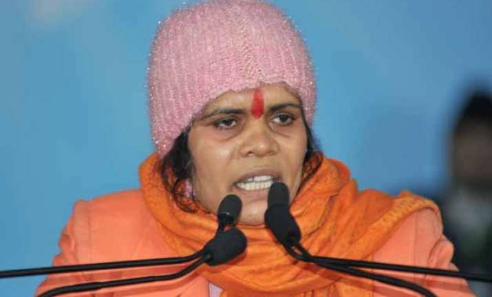 sadhvi prachi asks youth not to idolise khan triumvirate