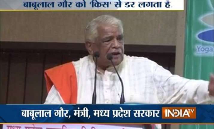 a kiss could have cost me bjp ticket mp minister babulal