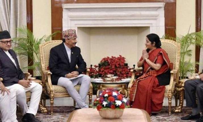 india wants nepal to credibly address challenges swaraj