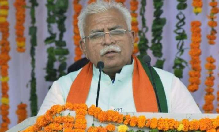 khattar to be haryana cm oath taking on sunday