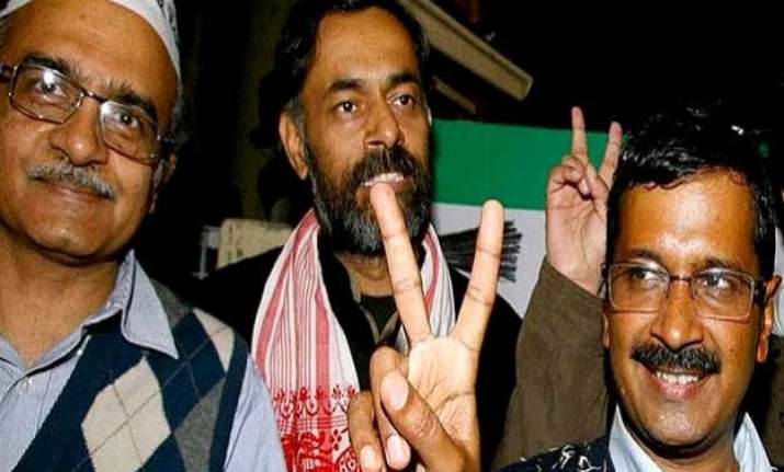 aap crisis prashant bhushan yogendra yadav may be out of