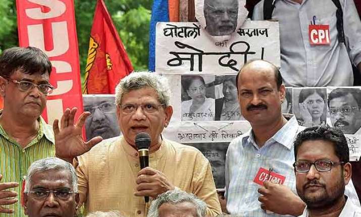 left parties demands action against swaraj raje chouhan