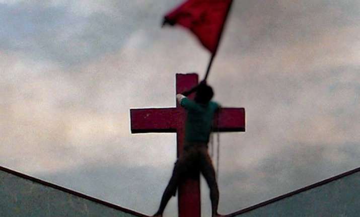 bajrang dal attacks christian bhawan in bihar town