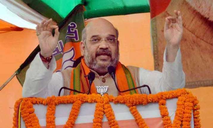 bihar polls bjp moves ec to have fir against amit shah