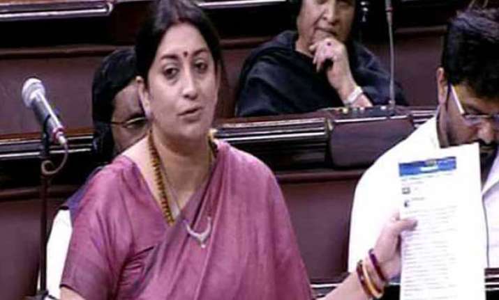 smriti irani s durga puja reference leads to ruckus in
