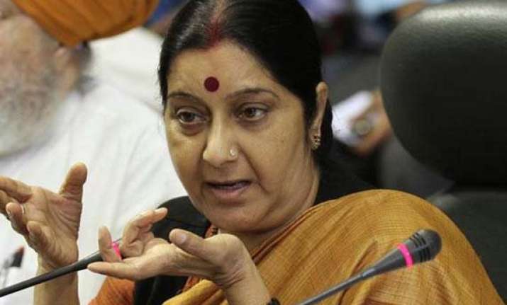 sushma draws flak over demand to make gita national