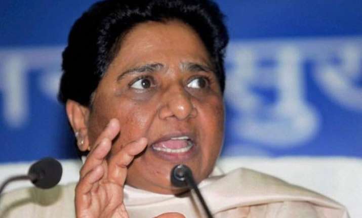 bjp raking up ram temple issue for up polls mayawati