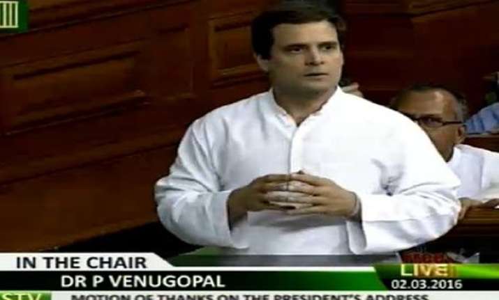 rahul gandhi takes modi government head on in parliament
