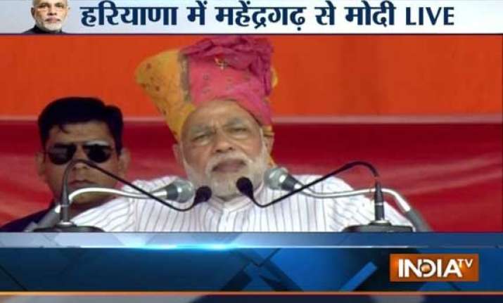 haryana polls let pm and cm work together like part of team