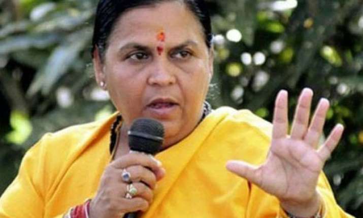 ahead of pm modi s visit uma bharti inspects progress of