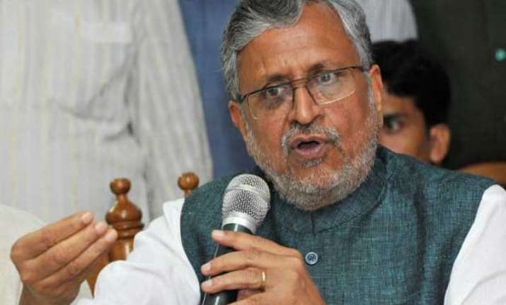 sushil modi asks bihar chief minister to resign