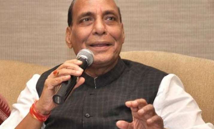 rajnath singh asks youth to spread message of peace and