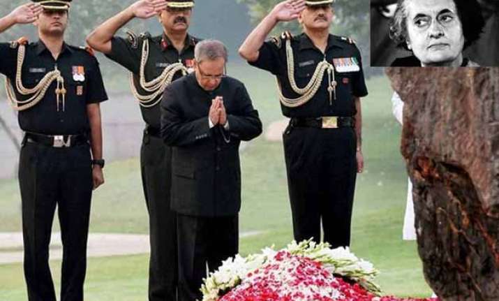 nation pays tribute to indira gandhi on her 31st death