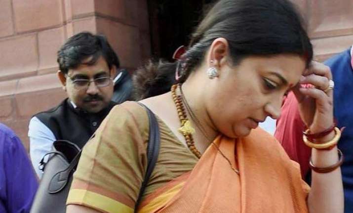 academic atmosphere in jnu is normal irani tells rajya sabha