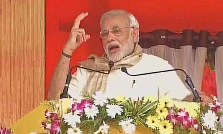 politics hampered development of bihar pm modi