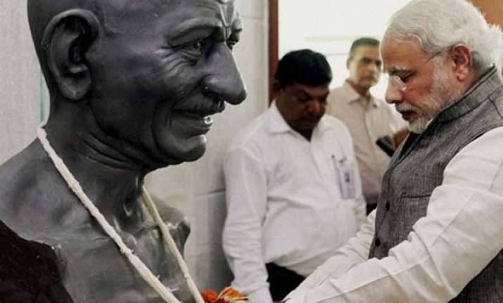 mahatma gandhiji s ideals are extremely relevant today pm