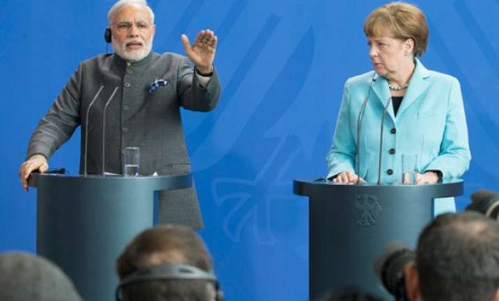modi merkel meeting today cementing ties trade high on