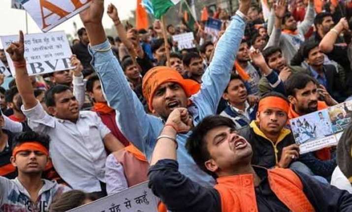 jnu row three abvp members resign over government s way of