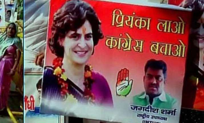 call for priyanka lao congress bachao gets louder in