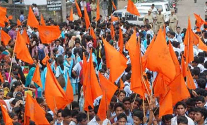 abvp protests at st.stephen s college over sexual harassment