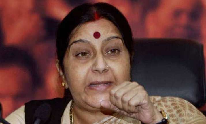 complaint filed against sushma swaraj raje lalit modi