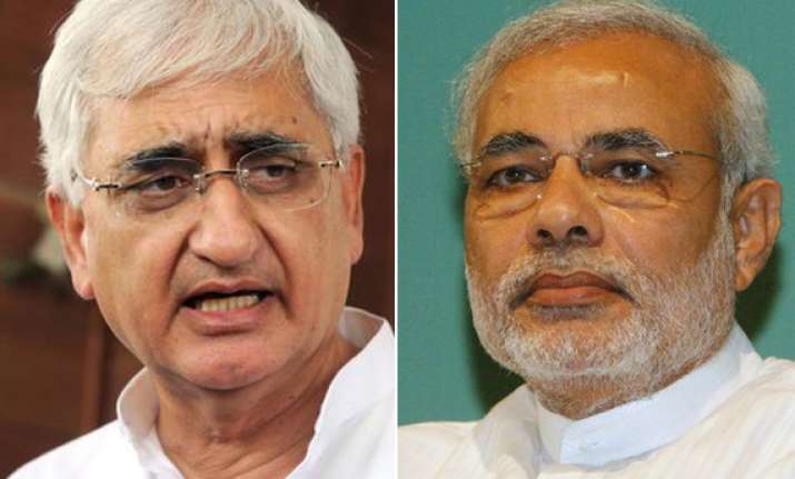 is modi getting info from across the border asks khurshid