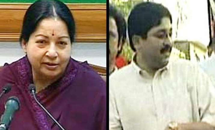 jaya won t quit then why should maran asks dmk
