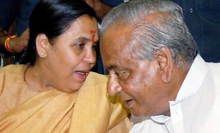 kalyan hits out at uma for being with bjp