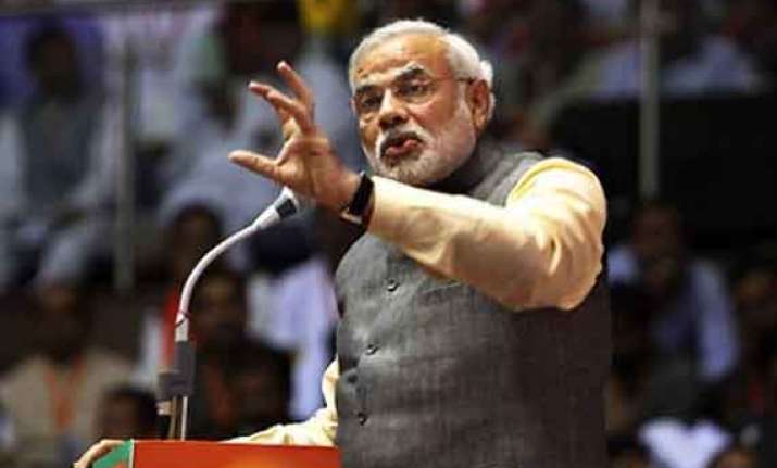 live achche din aane waale hain says modi in bettiah bihar