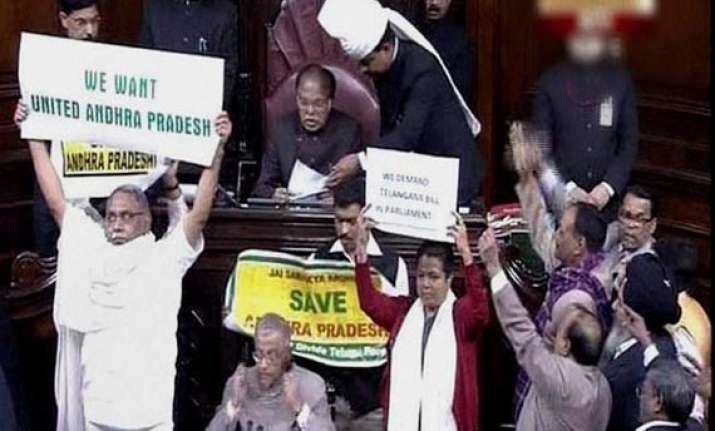 live reporting telangana bill passed in rajya sabha
